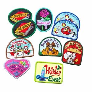 Assorted Girl Scouts GSA Patches x 10 Patches